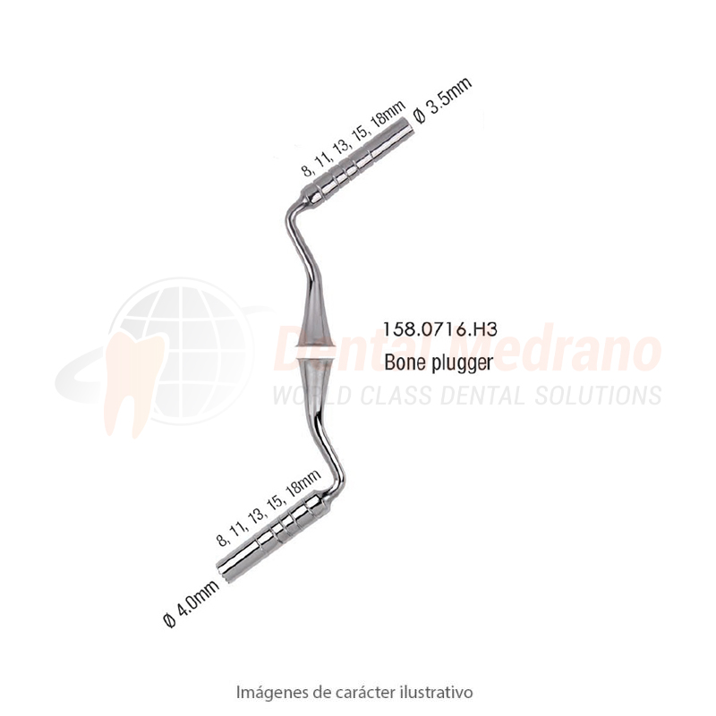ESPACIADOR BONE PLUGGER 4/3.5mm Medis