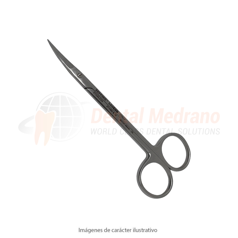 Tijera p/encia curva #18 iris delicate 11.5