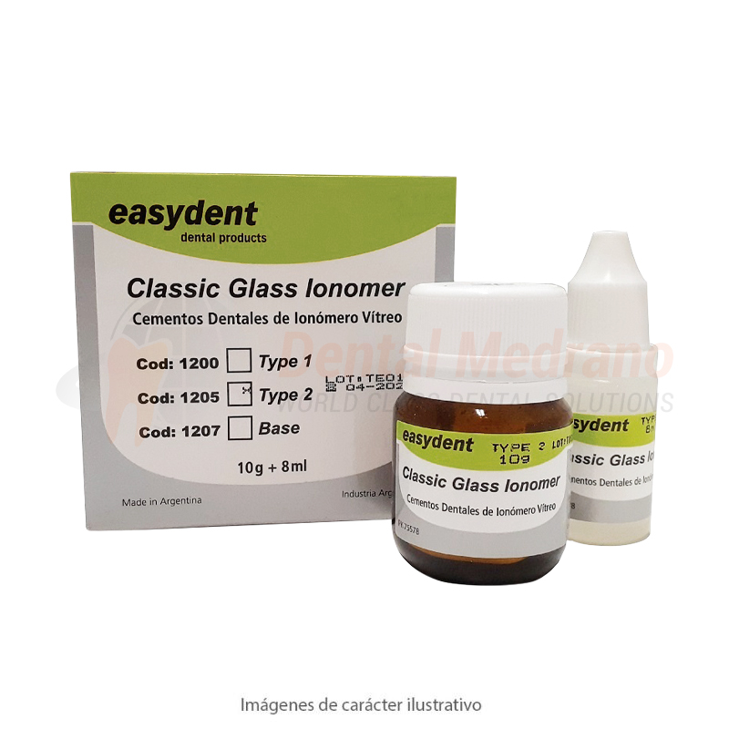 IONOMERO VITREO TIPO II – 10g+8ml – EASYDENT