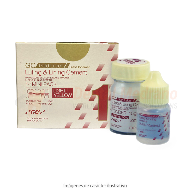 IONOMERO Fuji Gold Label 1 Cement+Liner 15g+8ml GC