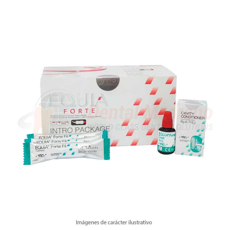 IONOMERO Equia Forte KIT Capsulas x20+Ac+Barniz GC