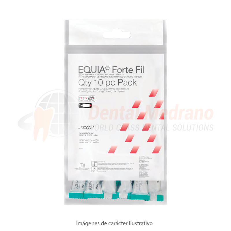 IONOMERO Equia Forte A2 Restaurac Cápsulas x10 GC