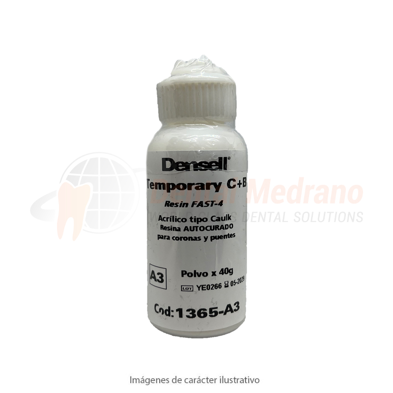 Acrilico Temporary C+B Fast-4 color A3/66 40g Dens