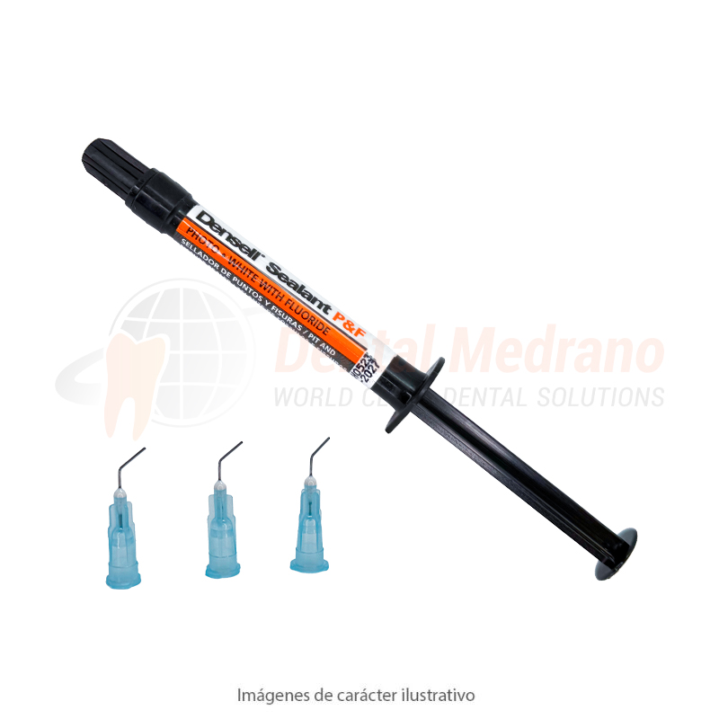 SEALANT P&F WHITE CON FLUOR – JERINGA – FOTOCURADO