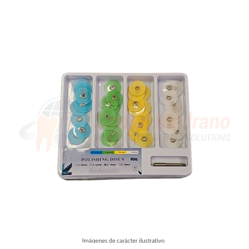 Discos Pulir SOF-DISC KIT 40 discos+mandril