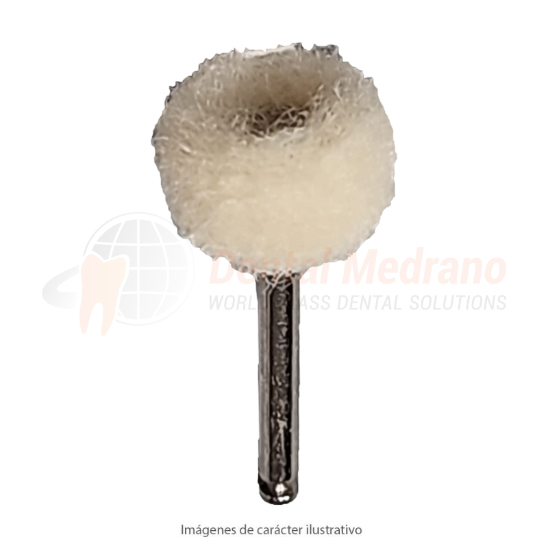 DISCO CA Algodon rueda 6x12mm brillo para composit