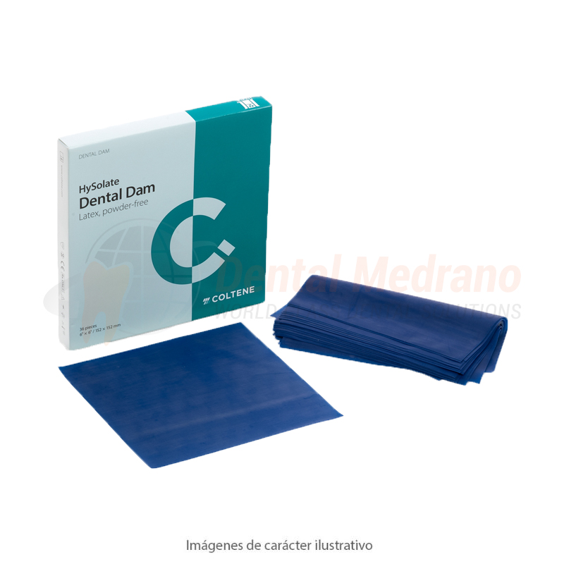 Goma Dique Hysolate- Azul 5×5 x52 Medium