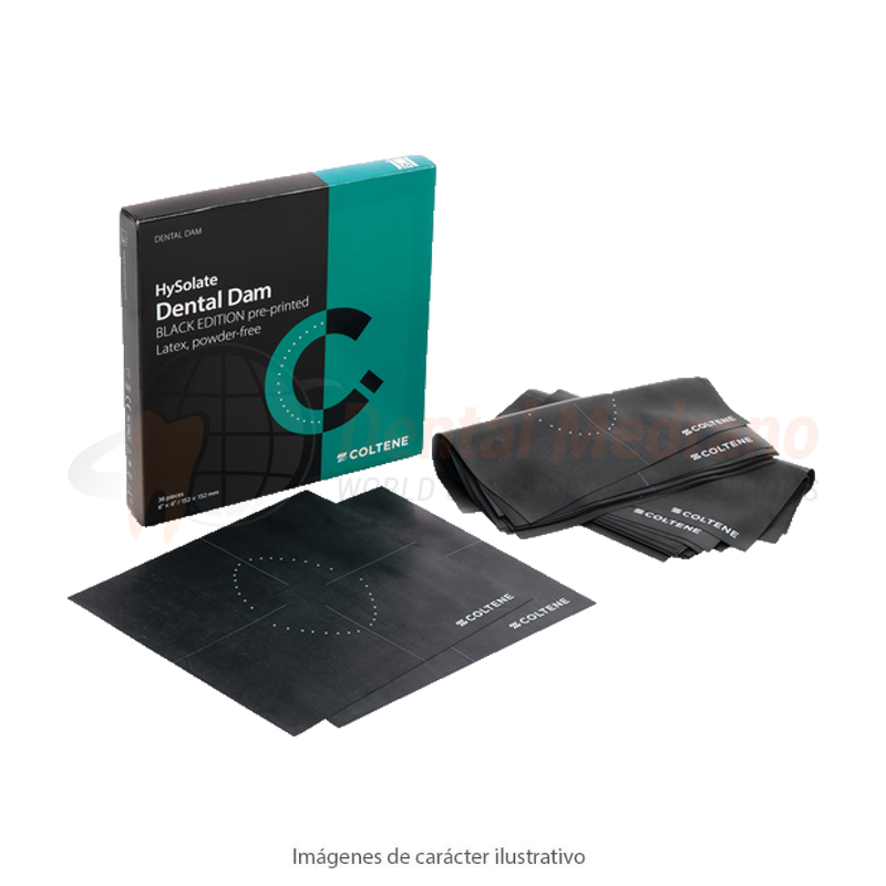 Goma Dique Hysolate-Negro 6x6 x36 Medium- Coltene