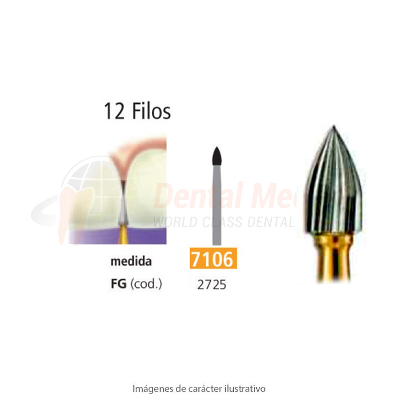 Fresa carburo FG12Filos 7106 llama 254.072.018 4.0