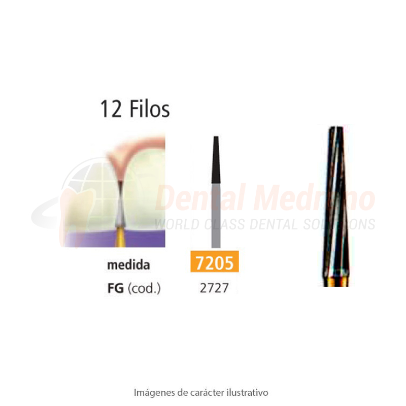 Fresa carburo FG12Filos 7404huevo Easydent