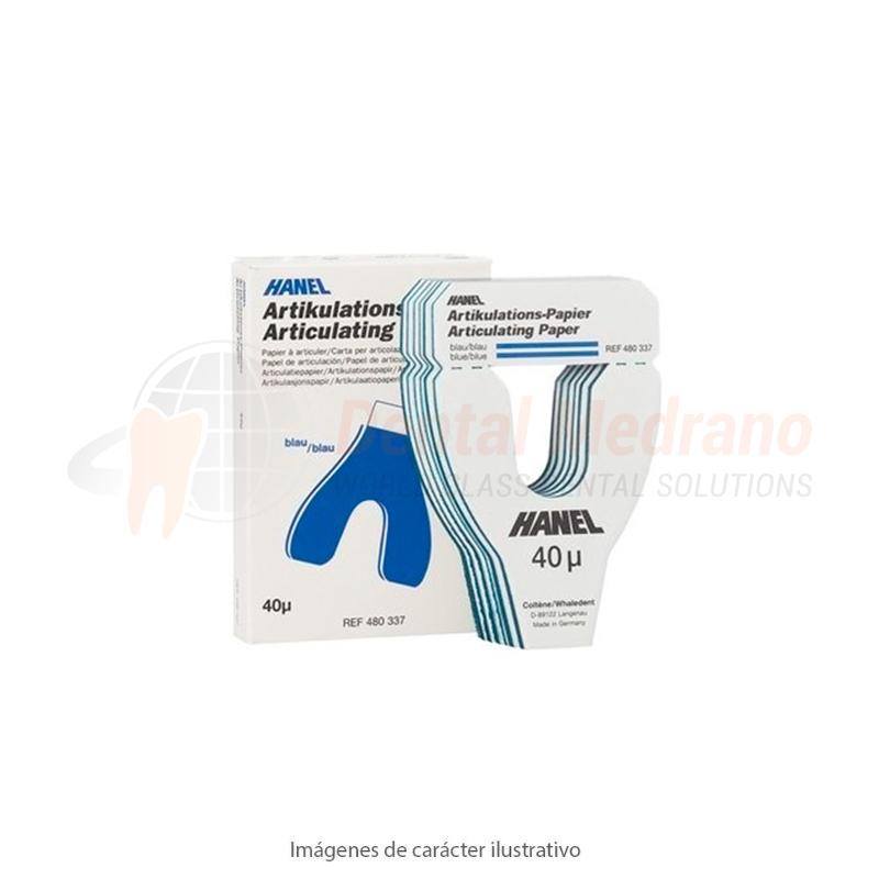 PAPEL Articular Hanel Herradura 40um AZUL XF x72 4