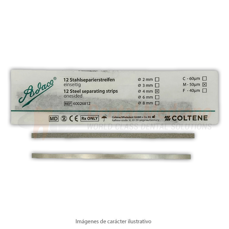 TIRAS Acero p/separar M4mm x12 Coltene