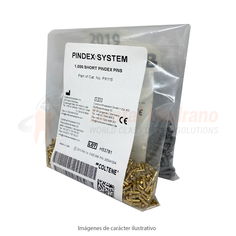 PERNO PINDEX CORTO C/CAPUCHON x1000 – Coltene