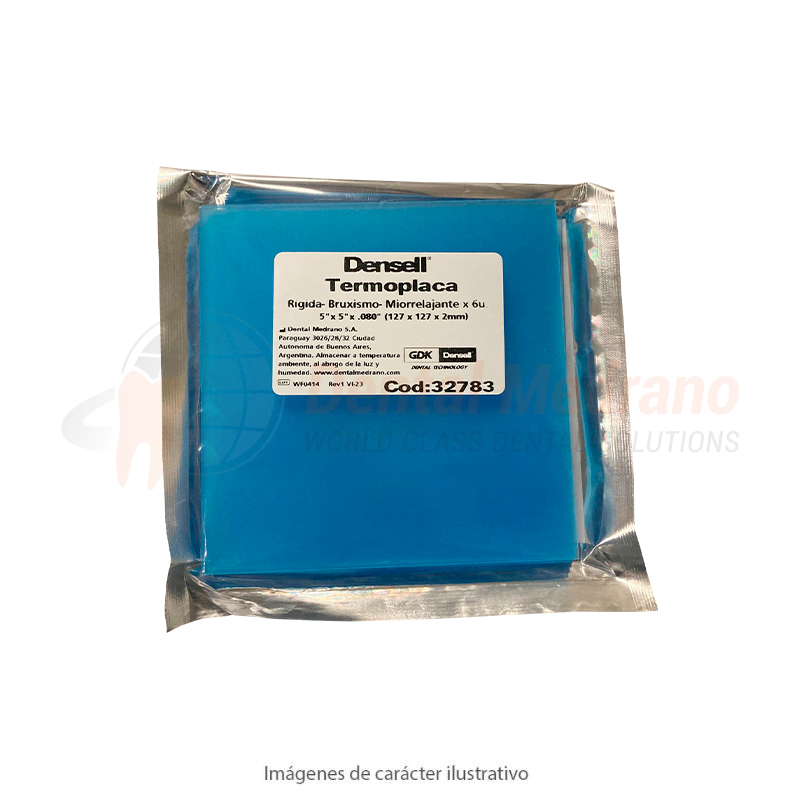 TERMOPLACA 080 RIGIDA Bruxis/Miorrelajant x625