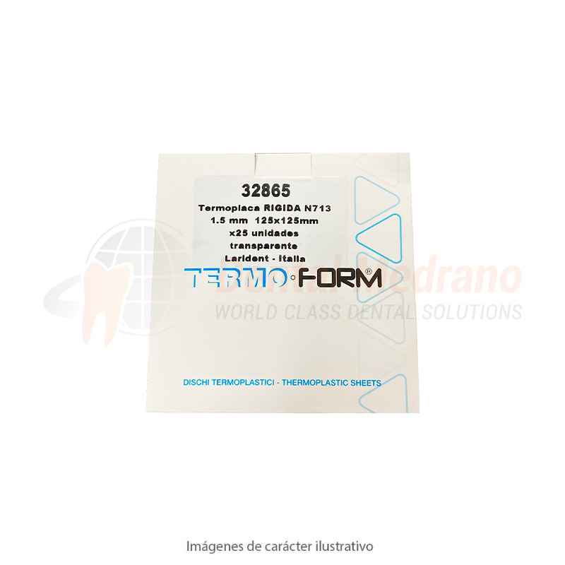 Termoplaca Rigida 713 1.5mm060 125×125 x25 transp
