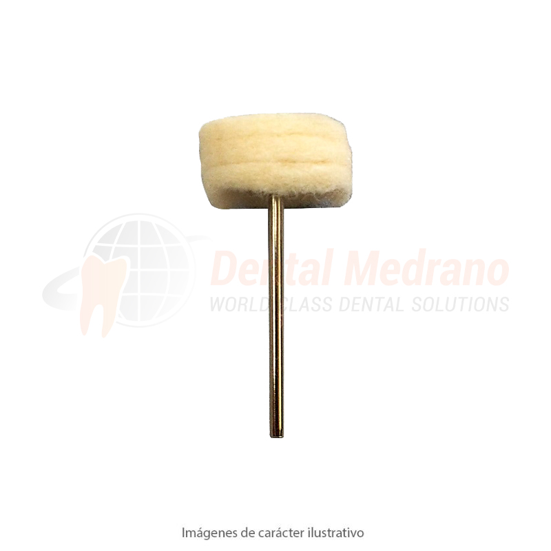 CEPILLO RUEDA PM Fieltro 22x10mm Lana suave ex15-0