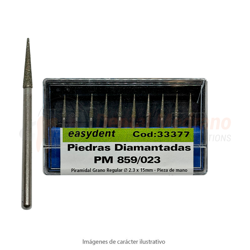 Diam PM 859/023 piramidal grano regular largo 15mm