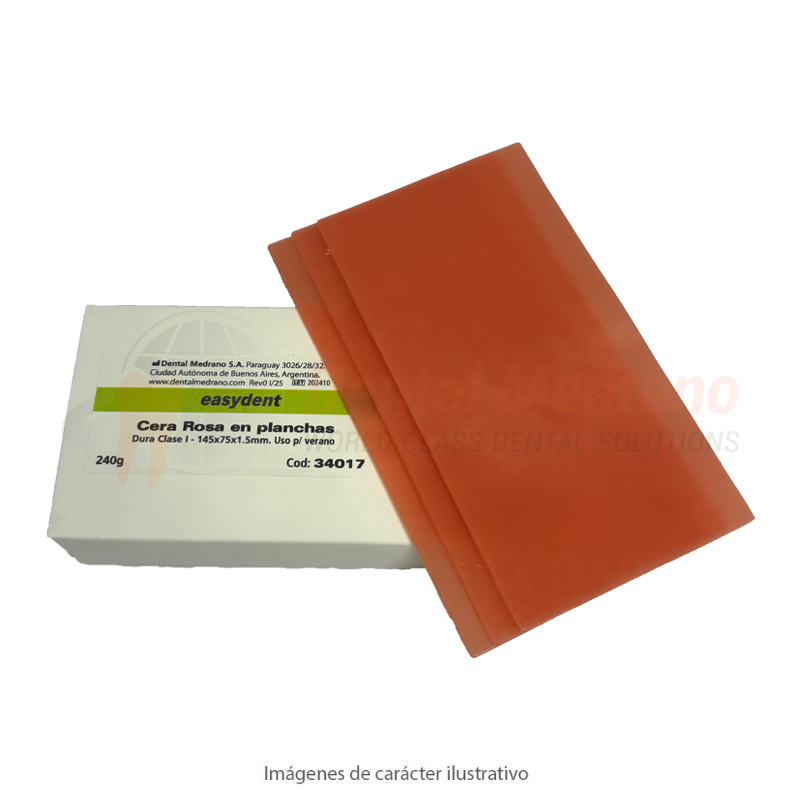 Cera Rosa planchas Verano 240g Dura clase I 145×75