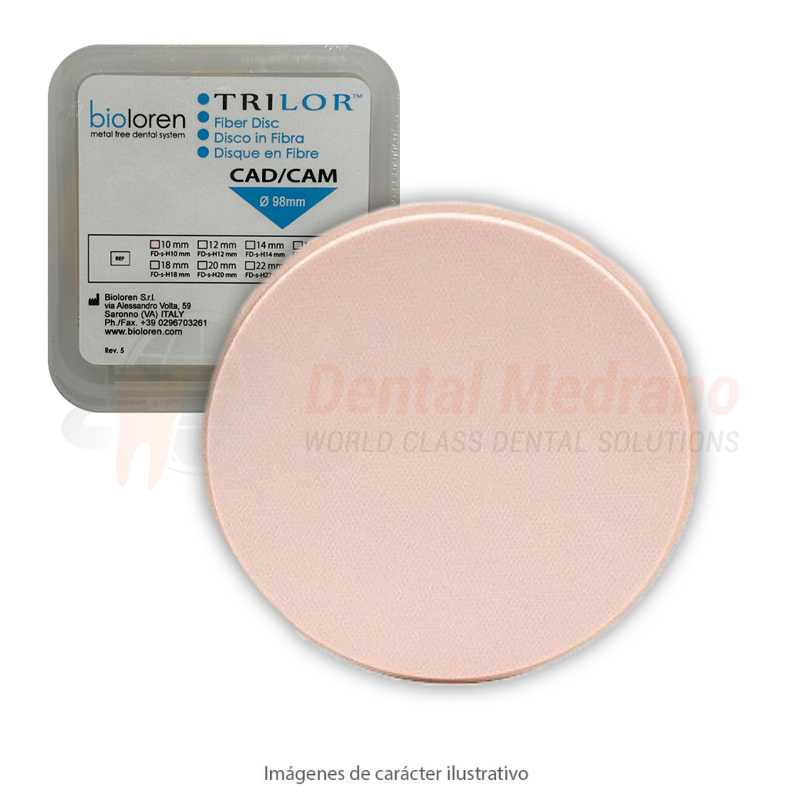 DISCO TRILOR 98mm x16mm Pink Bioloren Fibras Ceram