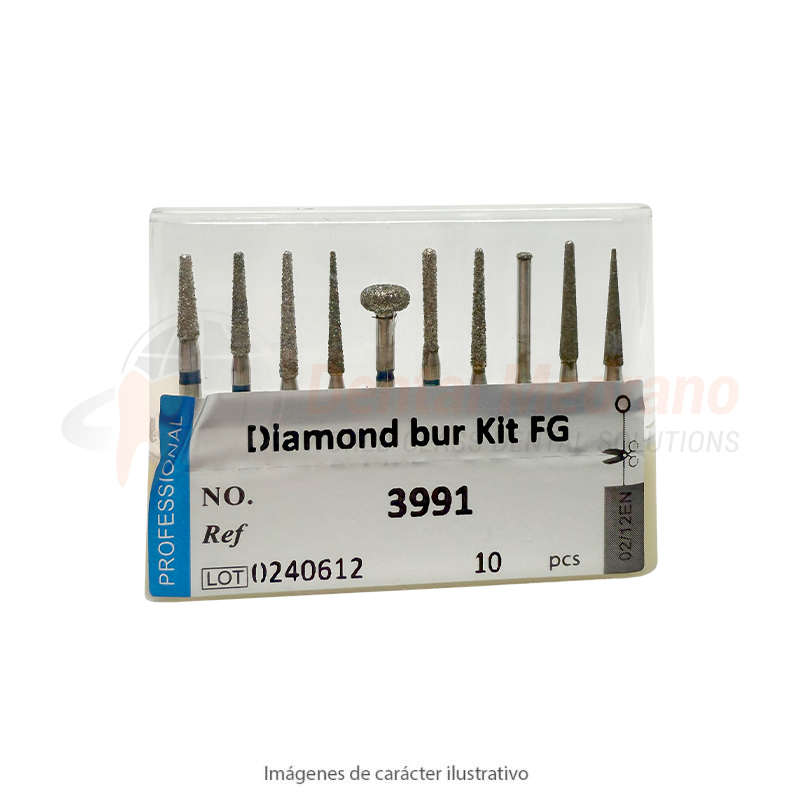 Diamante FG Kit x10 C+B Protesis p/Posteriores