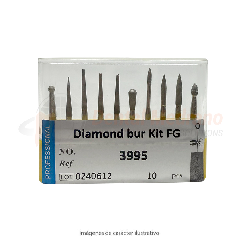 Diamante FG Kit x10 Pulido ceramicas-composites