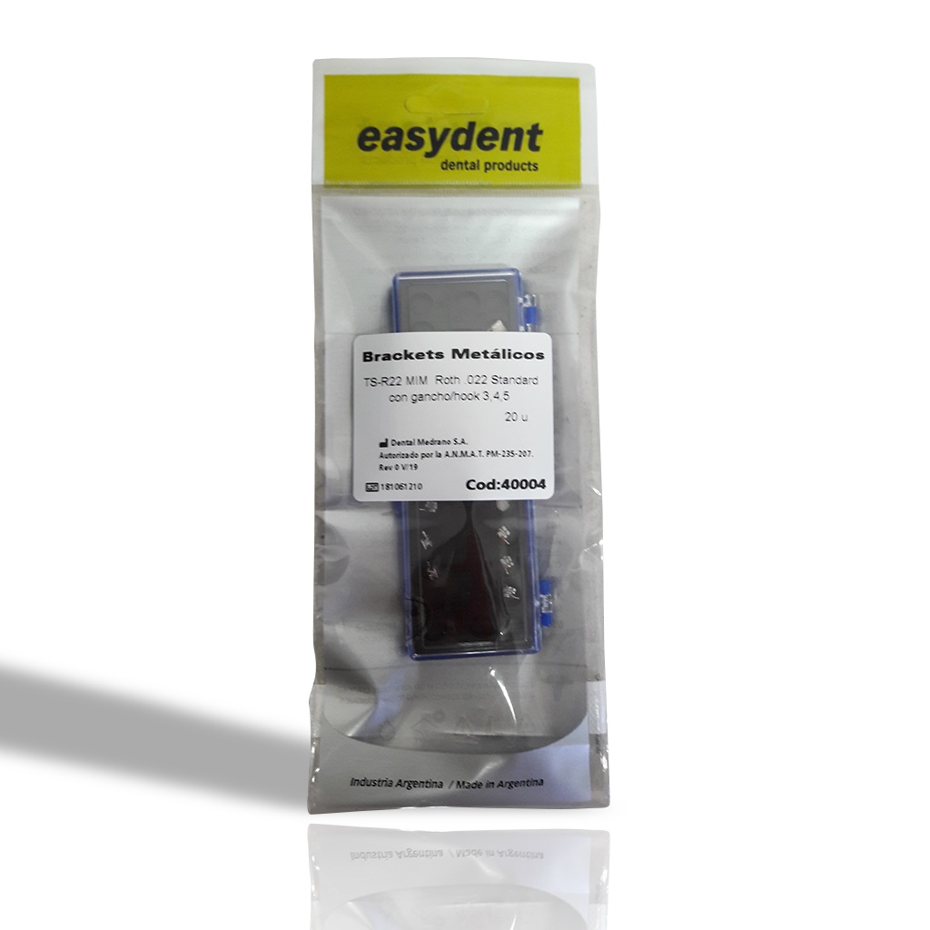 BRACKET metal Roth.022 Standard Malla80 Easydent E - Imagen 3
