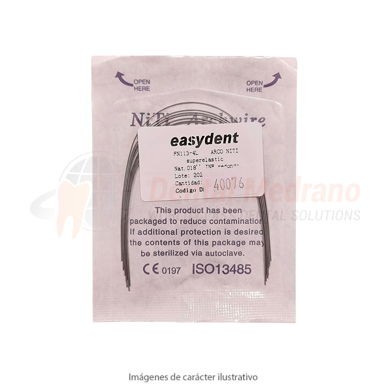 ARCO NITI superelastic Nat.020» INFx10 redondo