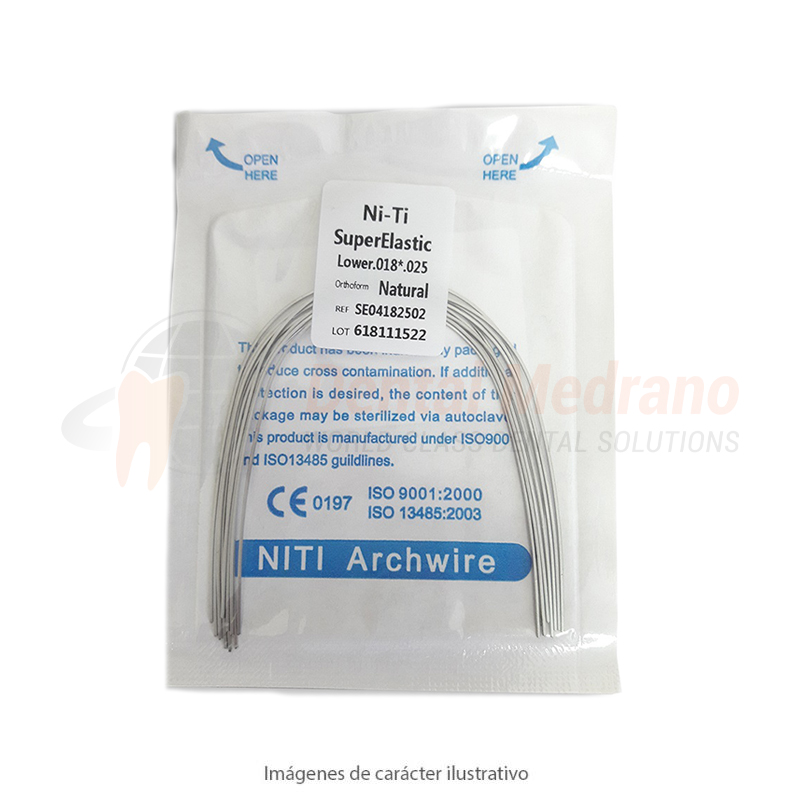 ARCO NITI Termoactiv.NAT.016x.022» INFx10 RECTANG
