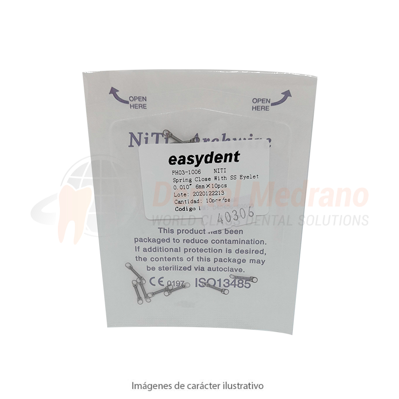 RESORTE NITI cerrado 0.010 6MM x10