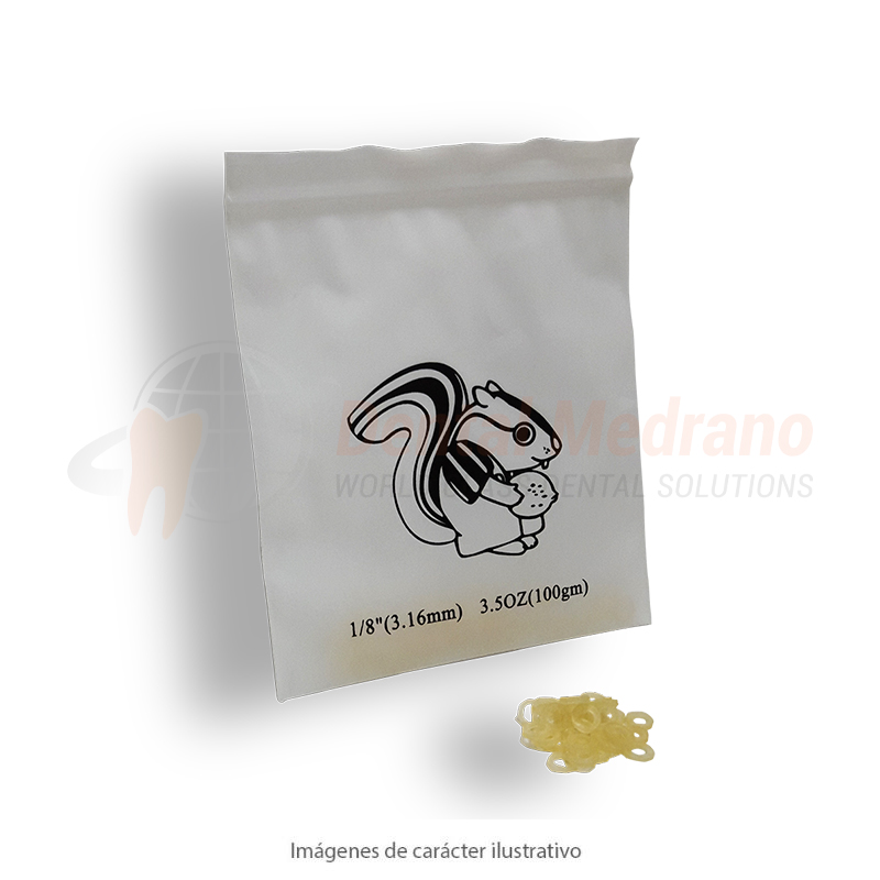 Gomas Intraoral Medium 3.2mm 1 bolsa x100u