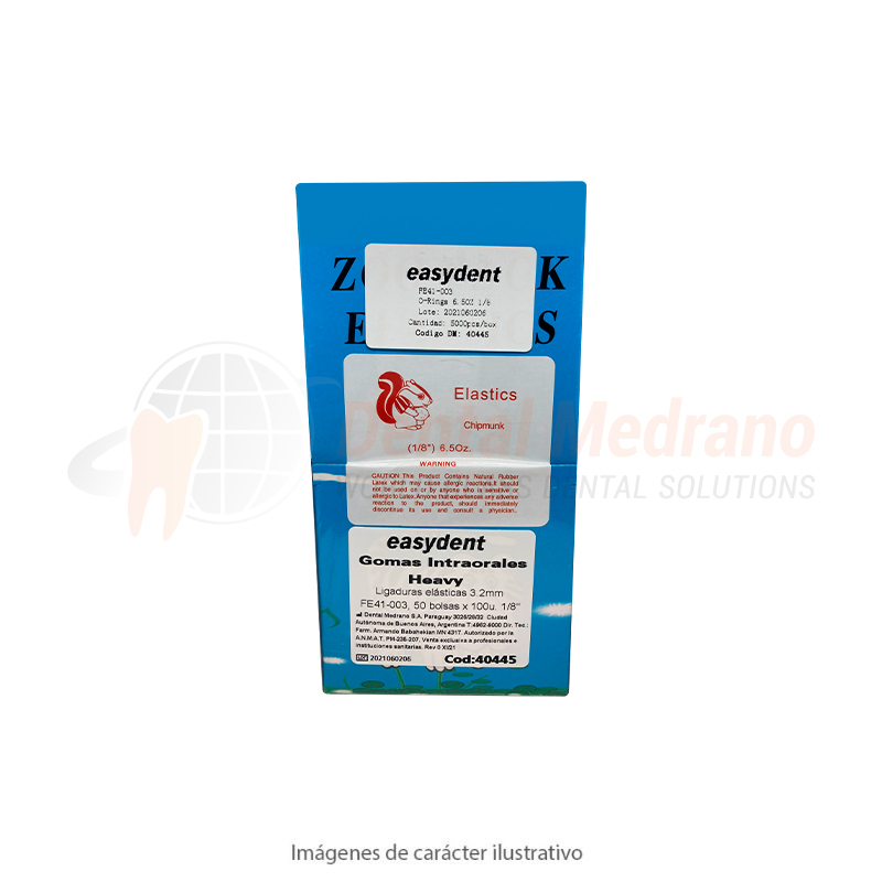 Gomas Intraoral Heavy 3.2mm 1 bolsa x100