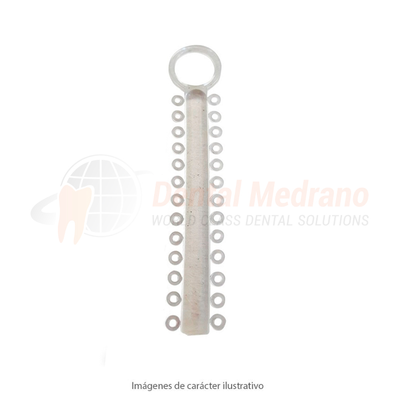 Ligaduras Elásticas Bastón Clear translúcido x1040