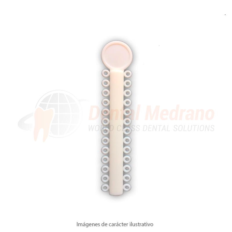 LIGADURAS ELASTICAS BASTON BLANCO PERLADO