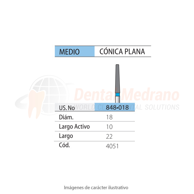 DIAMANTE FG 848/018 Conica Plana- Anillo Azul