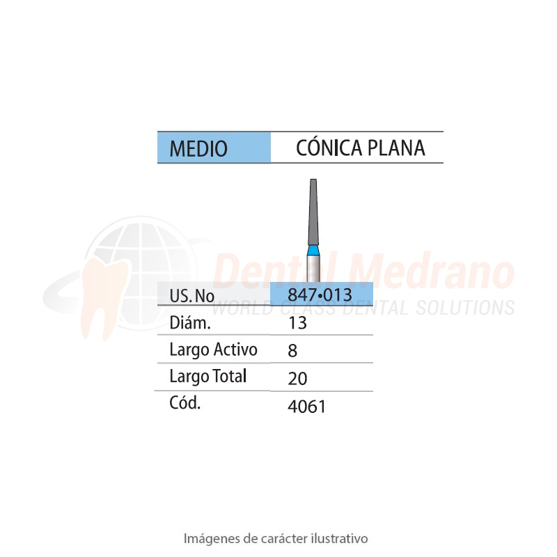 DIAMANTE FG 847/013 Conica Plana- Anillo Azul