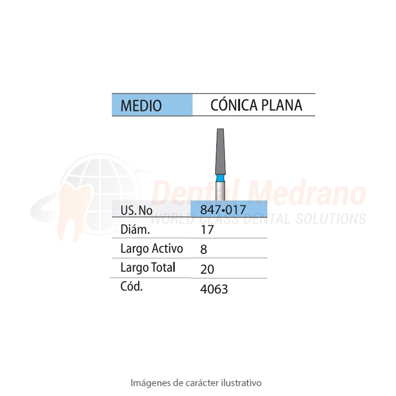 DIAMANTE FG 847/017 Conica Plana- Anillo Azul