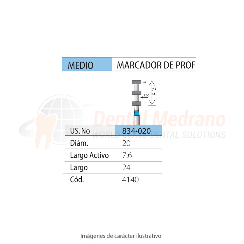 DIAMANTE FG 834/021 Marcador Profund.- Anillo Azul