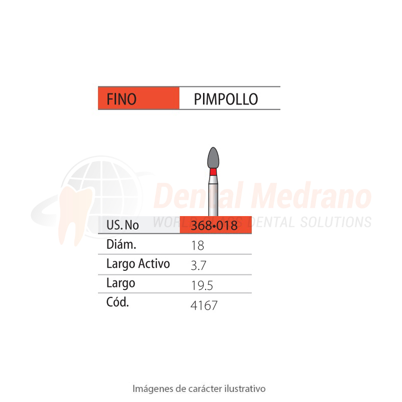 DIAMANTE FG 368/018 830 Pimpollo- Anillo Rojo-Fino