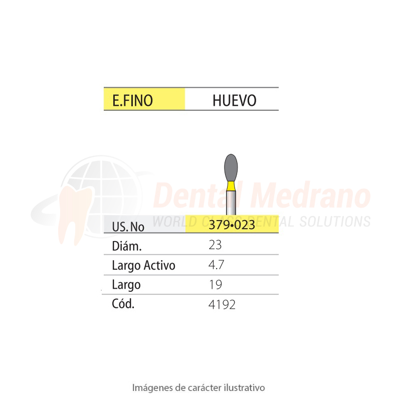 DIAMANTE FG 379/023EF 833 Huevo-ExtraFino Amarillo