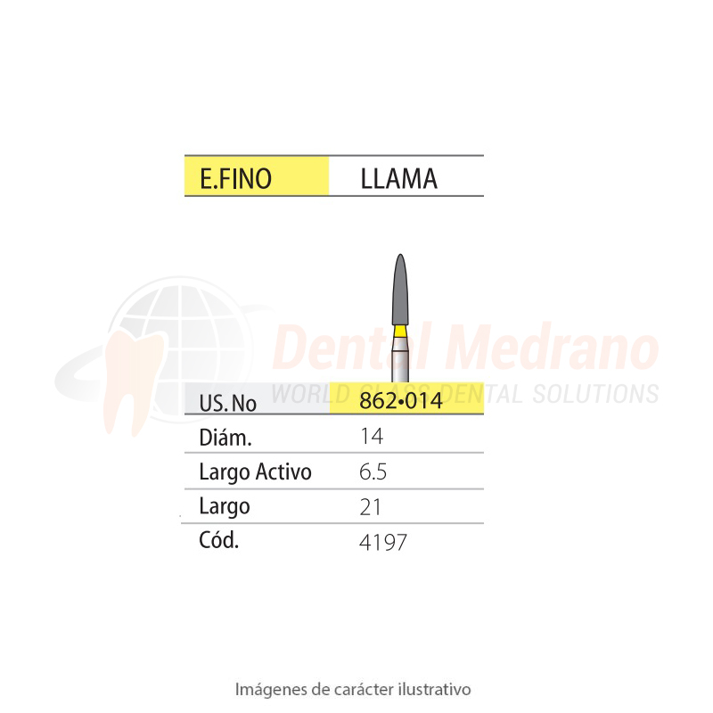 DIAMANTE FG 862/014EF Llama- Extra Fino- Amarillo