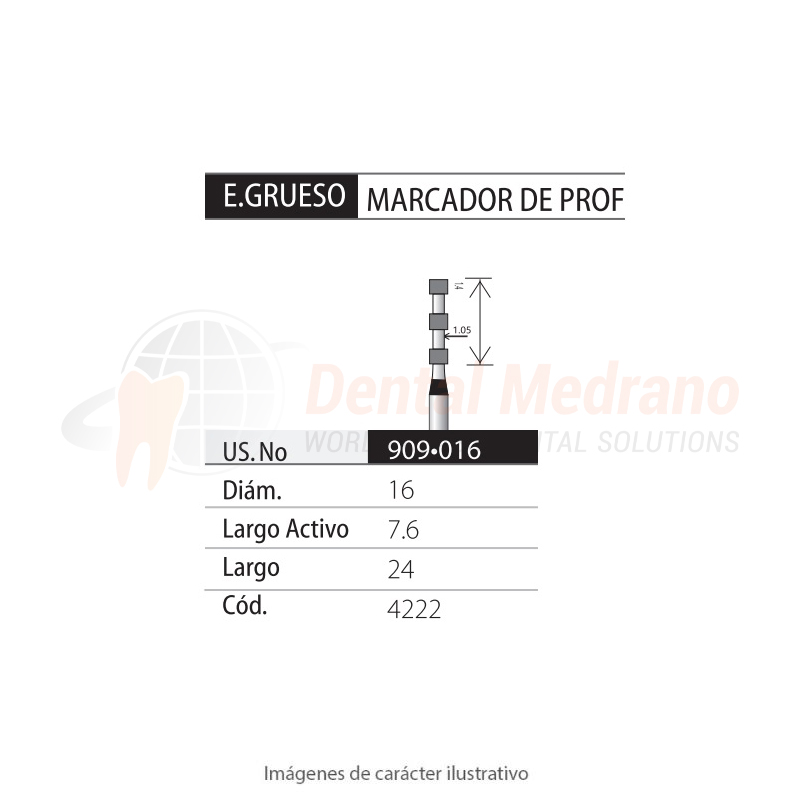 DIAMANTE FG 909/016 Marcador Prof.-Negro- X Grueso