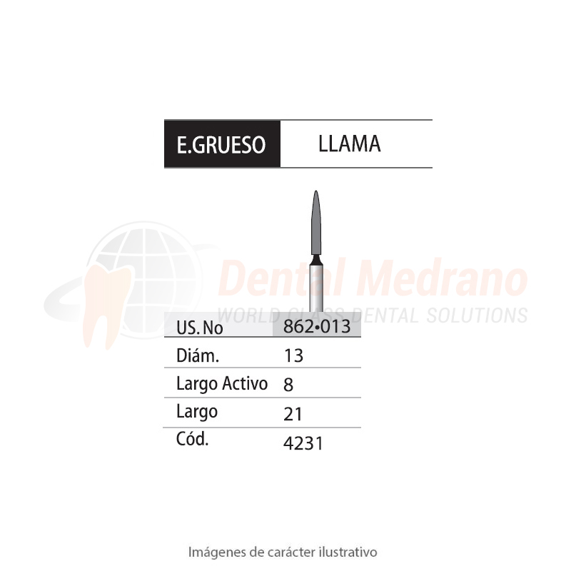 DIAMANTE FG 862/013 Llama-Negro- X Grueso