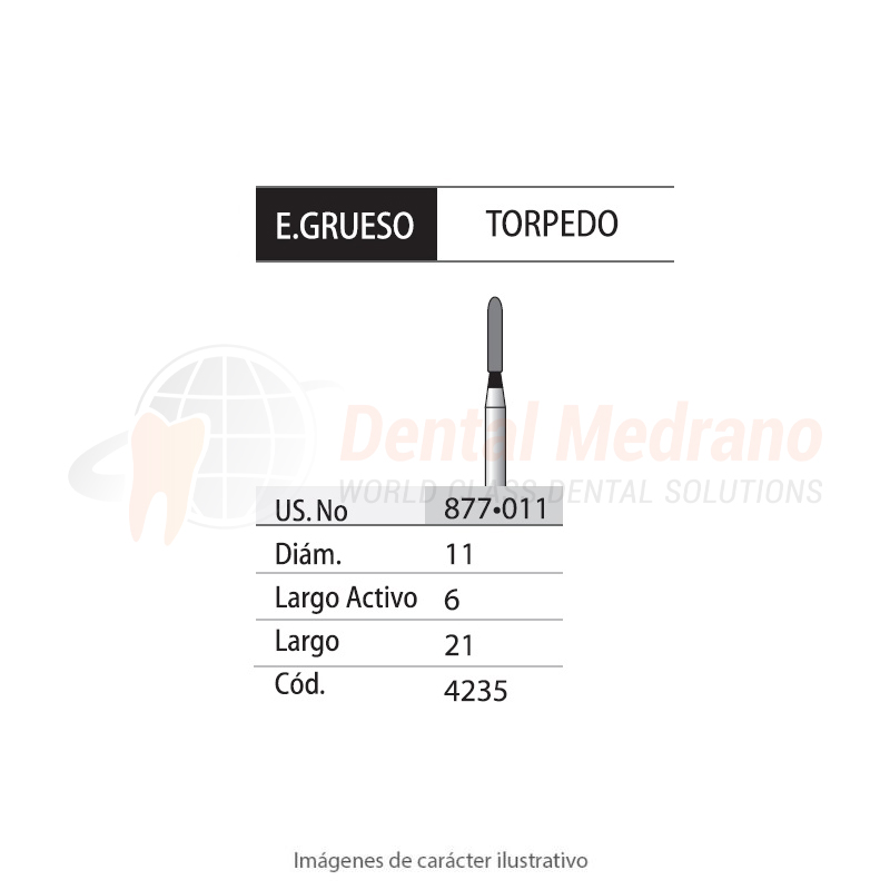 DIAMANTE FG 877/011 Torpedo- Negro- X Grueso
