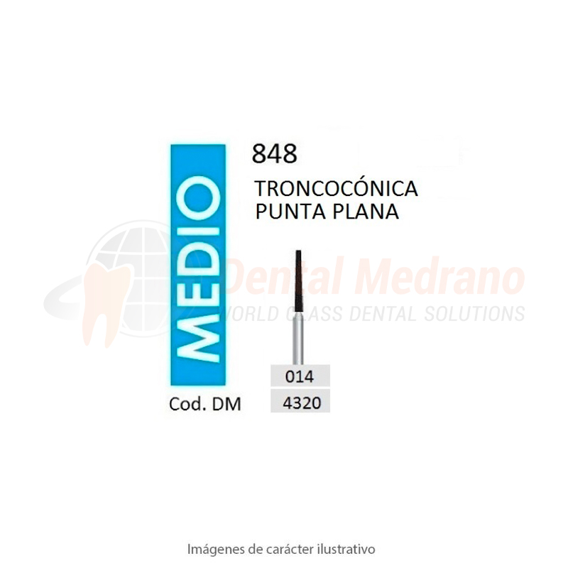 DIAMANTE FG 848/014 GRANO MEDIO-CONICA PLANA OUTLE
