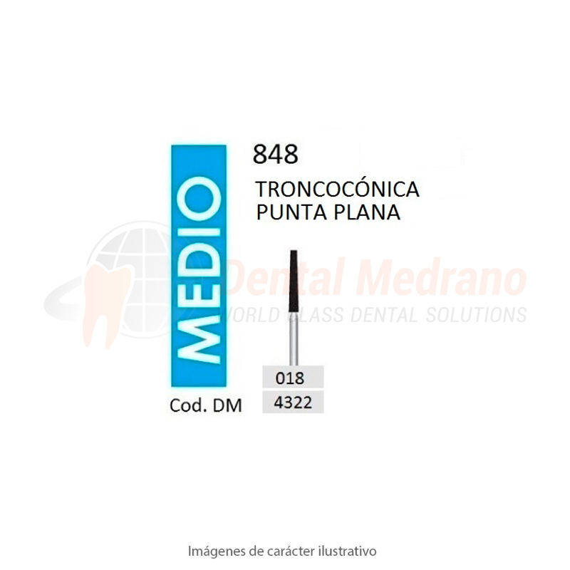 DIAMANTE FG 848/018 GRANO MEDIO-CONICA PLANA OUTLE