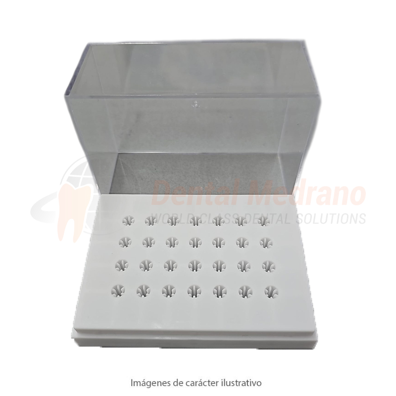 FRESERO FG x28 plastico c/tapa cristal p/fresas y