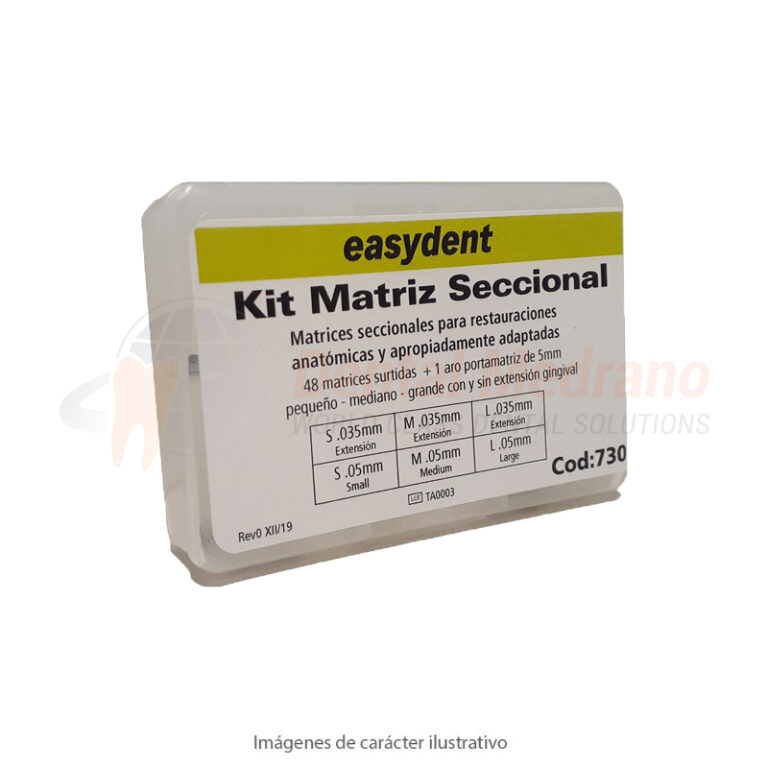 Kit Matrices MATRIZ SECCIONAL Kit 48 matrices +1 aro porta-surt - Dental Medrano