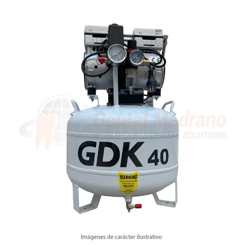Compresor GDK 40 1.1HP 850W tanque 40L-Flujo 165L