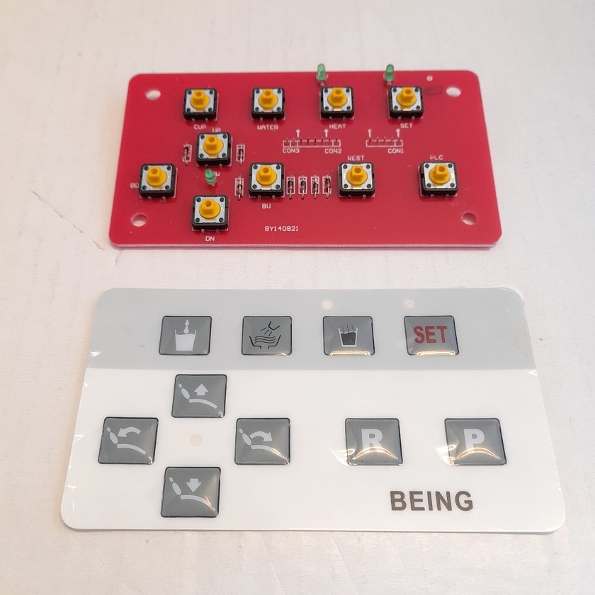 REPUESTO PC PLACA Y MEMBRANA CONTROL PLATINA PEONY