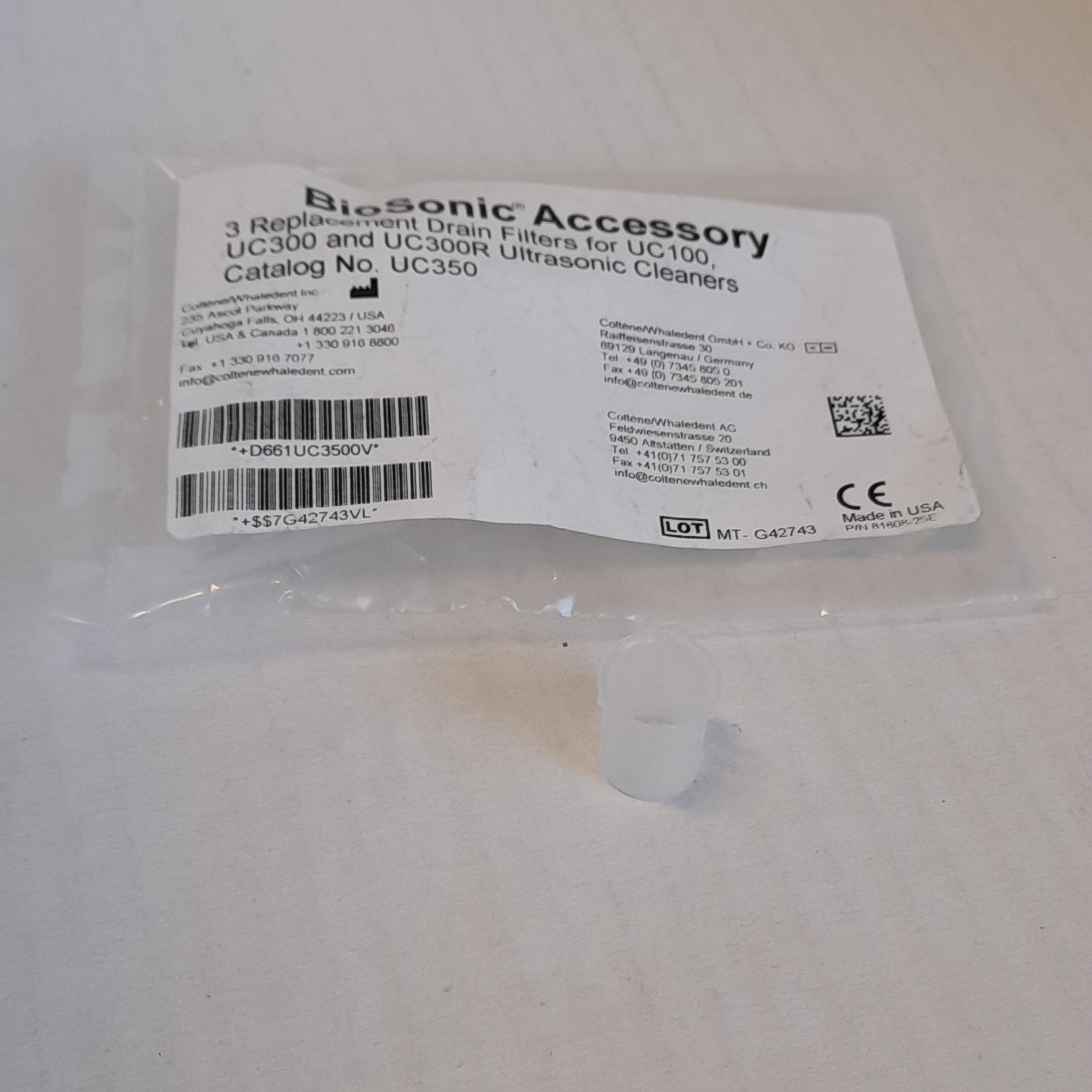 REPUESTO CW UC300/100 FILTRO BACHA